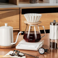 Vente en gros Cadeau combiné pour l'extérieur Boîte-cadeau pour ménage Verser sur le café Ensemble de cafetière infusé à la main Ensemble cadeau pour société