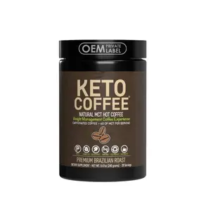 Fabbrica OEM private label Keto dieta dimagrante al caffè per bruciare e perdere peso bevanda in polvere di caffè Keto