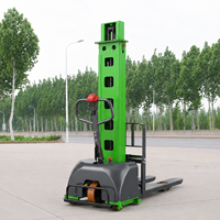 Apilador Hidráulico Eléctrico de 1.5 y 2 Toneladas de Capacidad, Transpaleta Eléctrica con Operador a Bordo