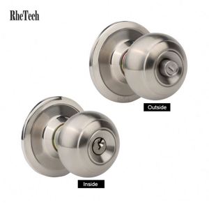 ชุดล็อคประตูแบบไม่ใช้กุญแจ WEKIS รุ่นทันสมัย ผลิตจากโลหะผสมสังกะสี พร้อมกุญแจ 3 ดอก ดีไซน์ทรงกลม สำหรับประตูทางเข้าภายในบ้าน - Product Image 3