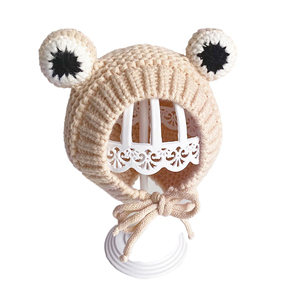 Gorro con pompones personalizado al por mayor Otoño Invierno nueva moda 100% fieltro de lana sombrero de cubo niña niños gorras niños sombrero - Product Image 6