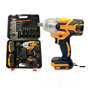 สว่านกระแทกไร้สายแบตเตอรี่ลิเธียมไอออน 21V แบบไร้แปรงถ่าน แรงบิดสูงสุด 1000 นิวตันเมตร สำหรับงานอุตสาหกรรมและงาน DIY - Product Image 1