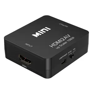 के लिए ए वी एडाप्टर के लिए आरसीए ए वी कनवर्टर HDMI करने के लिए HDMI एंड्रॉयड टीवी स्मार्ट बॉक्स लैपटॉप 1080P 720P 480P NTSC/पाल HDMI2AV काले