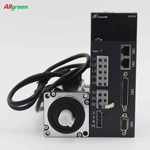 Kit de Motor Servo Trifásico Impermeable Allgreen 200W 60ST-M01330 AC220V 3.8Nm 3000RPM 60mm Montaje con Brida para Máquina CNC - Product Image 1
