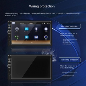 Lecteur MP5 Bluetooth pour voiture de 7 pouces, CarPlay, écran de contrôle central embarqué, système de divertissement embarqué, connectivité - Product Image 3