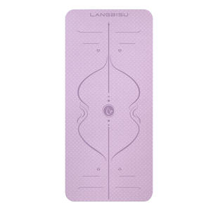 Tapis de yoga Langbisu 68 mm d'épaisseur, antidérapant, écologique, rectangulaire, pour femmes, exercices à domicile - Product Image 1