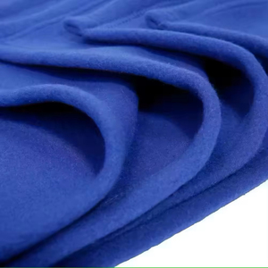 Manta de lana sólida azul océano de alta calidad, Polar manta de lana, ribete impermeable - Product Image 3