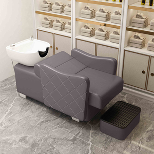 Nouveau modèle de lit de lavage de cheveux semi-inclinable à remplissage d'eau, spécifique aux salons de coiffure, avec pédale, vente directe d'usine - Product Image 6