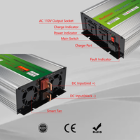 Onduleur Pretiosus Nouveautés 1,5 kW 1500 W Onde Sinusoïdale Modifiée Utilisation Extérieure Onduleur 12 V 220 V avec Chargeur Onduleurs Convertisseurs