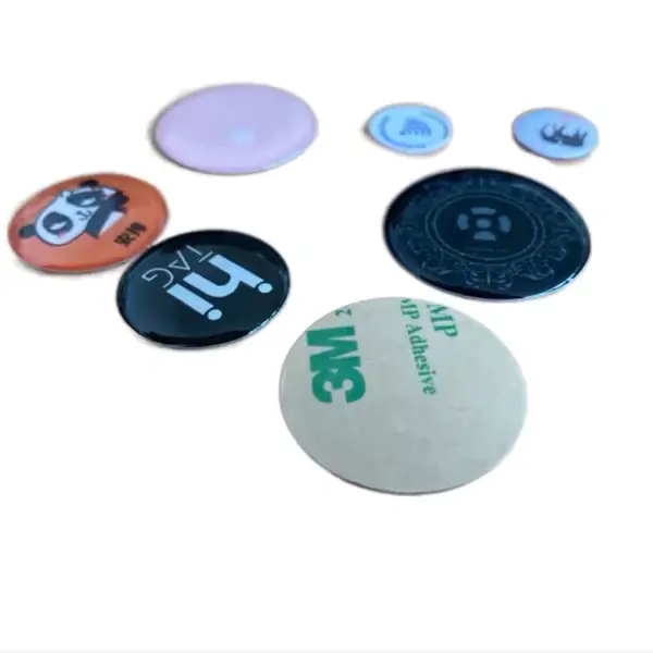 Pre-chương trình RFID NFC Epoxy tap Sticker Tag cho Android và iPhone