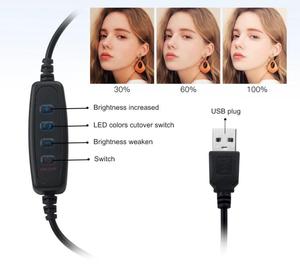 ชุดไฟถ่ายภาพเซลฟี่แบบมีขาตั้งกล้องพร้อมไฟวงแหวน LED สำหรับถ่ายวิดีโอและวิดีโอบล็อก - Product Image 3