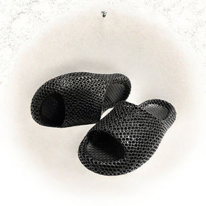 Custom <b>Light</b> Black Quick Dry 3D Printed <b>Outdoor</b> Slippers Luxury Classical Design Anti-Slip Feature Summer Use Machine Washable - Product Image 3