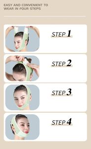 Bandeau liftant pour le visage pour femme, bande de lifting V-Line pour joues et menton, masque amincissant anti-rides portable pour soins à domicile - Product Image 6