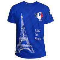 Fabricants de vêtements personnalisés France Football T-shirts pour hommes conception Unique vente en gros Tshirt ample avec tout neuf de haute qualité