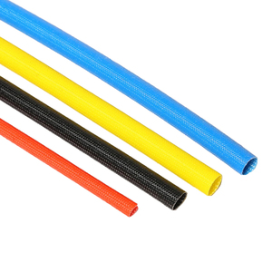 <span class=keywords><strong>Manchon</strong></span> de câble en fibre de verre en caoutchouc de silicone haute température personnalisé 10mm de diamètre intérieur Gaine d'isolation thermique flexible - Product Image 3