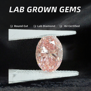 เพชรทรงรีสีชมพูแฟนซีจาก IGI Lab Grown ของ KIVORA ความใส VS2 การเจียระไนอย่างดีเยี่ยม เหมาะสำหรับทำเครื่องประดับ - Product Image 3