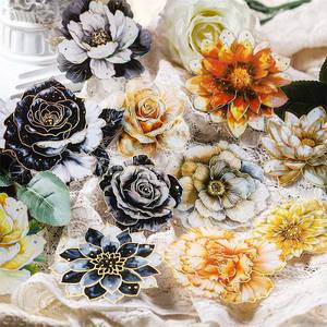 10 Sheets Per Pack Large Size Foil Flower <strong>Stickers</strong> Waiting for a Flower to Bloom Series 6 Choices of <strong>Stickers</strong> - Product Image 1