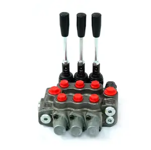 High Pressure 120 Liter Manual Operated Hydraulic Directional Control Valve With Monoblock Structure For Log Splitter