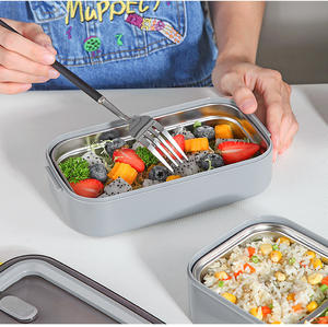 กล่องข้าวสแตนเลส 304 แบบพกพา รุ่น Syh711 สองชั้น สำหรับนักเรียน เด็กๆ ไปโรงเรียน ปิกนิก ขายส่ง - Product Image 4