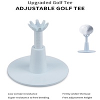 Tees de golf en caoutchouc réglables et incassables pour le practice et le simulateur, Tees de golf personnalisés, Accessoires de golf