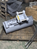 Godet de nettoyage de fossés SLN à inclinaison hydraulique 1000 mm pour drainage de tranchées, attache pour excavatrice 5-12 tonnes, double joint à lèvre résistant à l'usure