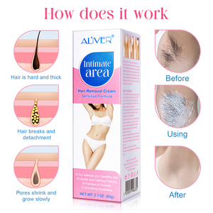 <span class=keywords><strong>ALIVER</strong></span> Crème Dépilatoire Mousse Naturelle Bio aux Herbes de Haute Qualité Personnalisée pour Femme - Product Image 3