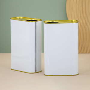 Boîtes rectangulaires en fer blanc en métal à revêtement blanc vide personnalisées Boîtes de conserve en métal Boîte de conserve carrée mate Conteneur pour paquet de peinture - Product Image 5