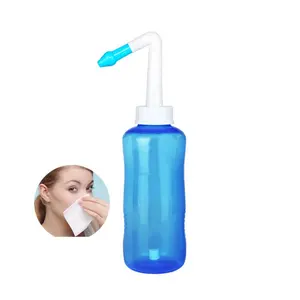 Perfect Waterstroom 300Ml Neti Pot Sinus Spoelen Kit Met 60 Pakketten Neus Wassen Zout En Thermometer Sticker Voor volwassen & Kinderen