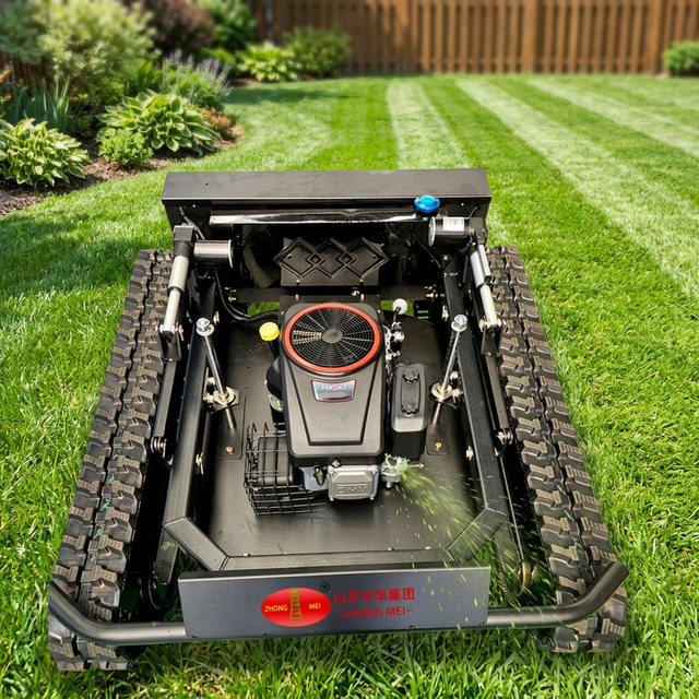 Factory Cheap ZHONGMEI ZM900-224 Grass Cutter Robot Crawler Remote Control Lawn Mower 550mm Mowing Width 9.0/PS Engine Gear