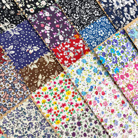 Tissus à motifs floraux multicolores, doux et élégants, design féminin, tissu imprimé 100% coton pour vêtements