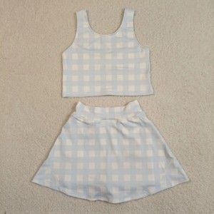 Nuevo Conjunto de Dos Piezas RTS para Bebés Niñas, Ecológico, de Manga Corta, con Lazo Bonito, Rayas Florales, Cintura Elástica, para Yoga Activo - Product Image 2