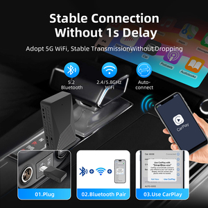 Rhythm 2 In 1 Wireless CarPlay Android <b>Auto</b> Adapter Stable BT 5.2 Connection 5G WiFi Plug And Play - Product Image 3