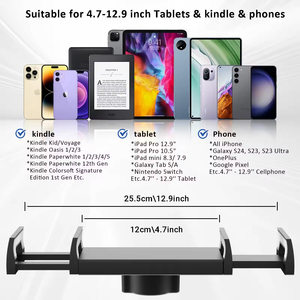 Portable Flexible Lazy Bracket for for <b>Tablets</b> ABS Plastic Clip Fix Mount Mobile Phone Holder <b>Stand</b> for Bed Desktop Use - Product Image 2