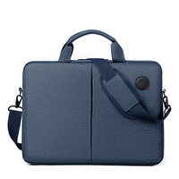 Sac à Bandoulière pour Ordinateur Portable ou Tablette de 15.6 Pouces, Sac à Main d'Affaires Décontracté ou Scolaire, Noir, Porte-Documents pour Hommes