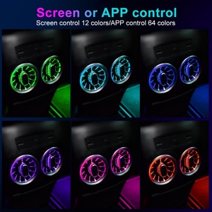 สำหรับรถเบนซ์ รุ่น A-Class, CLA, GLA, B-Class ปี 2012-2018 ชุดไฟ Ambient Light บริเวณช่องแอร์เบาะหลัง พร้อมพอร์ต USB และพอร์ต Type-C - Product Image 5