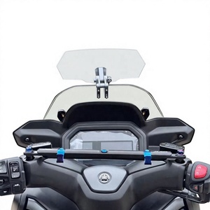 Parabrisas pequeño de alto rendimiento mejorado con mini pantalla ajustable, compatible con Yamaha XMAX300 2017-2026 - Product Image 1