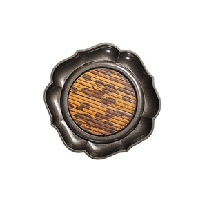 Support de théière doublé de bambou, sous-verre pour service à thé en argile violette, design fleur de lotus, accessoires de cérémonie du thé, plateau de préparation à sec - Product Image 5