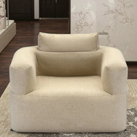 Chaise paresseuse pliante moderne et pratique avec pompe électrique intégrée Canapé gonflable en tissu pour l'extérieur pour chambre à coucher