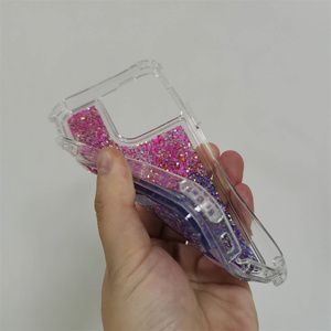 Fundas de teléfono al por mayor 3 en 1 funda de teléfono de lujo con purpurina para <span class=keywords><strong>iPhone</strong></span> 15 <span class=keywords><strong>Pro</strong></span> <span class=keywords><strong>Max</strong></span>, funda de teléfono con purpurina degradada para Spark go 2024 - Product Image 4