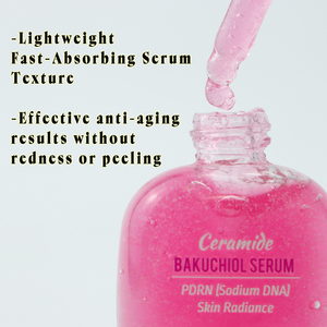 Suero Reafirmante y Restaurador de Elasticidad ODM OEM de 30 ml con Colágeno, Bakuchiol y Ácido <span class=keywords><strong>Ferúlico</strong></span> para Piel Madura - Product Image 2