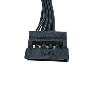 Câble d'extension d'alimentation 4 broches IDE vers 4 ports SATA 15 broches, 45 cm, 18 AWG, pour disque dur <span class=keywords><strong>HDD</strong></span> et lecteur optique, adaptateur répartiteur d'alimentation - Product Image 3