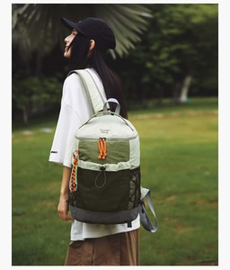 Mochila Unisex de Nailon TOUGH SLHS, 20-37L, Diseño Panelado, Ligera, Asa Suave, Cierre de Cremallera, Uso Diario Informal, Puerto USB para Computadora - Product Image 4