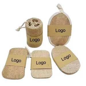 Natural Eco-friendly Bulk Square Dish Scrubber Body Shower Loofah Sponge Dish Cleaning Cellulose Loofah Sponge Pads