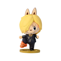 100% Original POP MART ONE Pi Ece labubu Poupée en PVC Conçue en Collaboration Boîte Mystère Boîte Surprise Jouets Luffy Roronoa Zoro