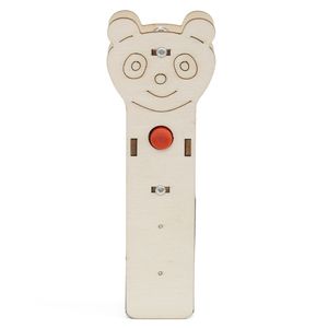 Kit de montage électronique DIY de lampe torche en bois OKYN-G5768 pour enfants, cadeau d'anniversaire - Product Image 2