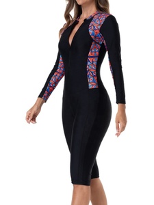 Women Swimming Bodysuit Printed Jumpsuit Swimwear Swimsuit Sun Quick-Drying Surfing Bathing <b>Wetsuit</b> Pool Diving Summer Beach - Product Image 4