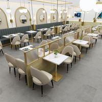 Nouveautés Mingmeng Horeca Furniture, ensemble table et chaises pour restaurant, usage hôtelier et commercial, mobilier de salle à manger en PU