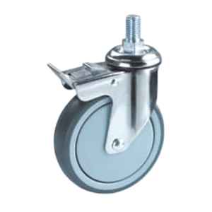 Roulettes industrielles légères en gros, de bonne qualité, avec noyau en TPR/PP, roulement à billes, capacité de charge 100kg-150kg, 80mm/100mm/125mm - Product Image 6