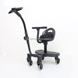 Poussette 3 en 1 à 4 roues avec siège détachable, <span class=keywords><strong>planche</strong></span> à roulettes pour bébé, compatible avec la plupart des marques, cadre en métal - Product Image 5