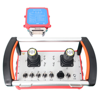 Terminal de contrôle sans fil à double joystick 3 axes avec panneau d'icônes universel et connecteur multipin